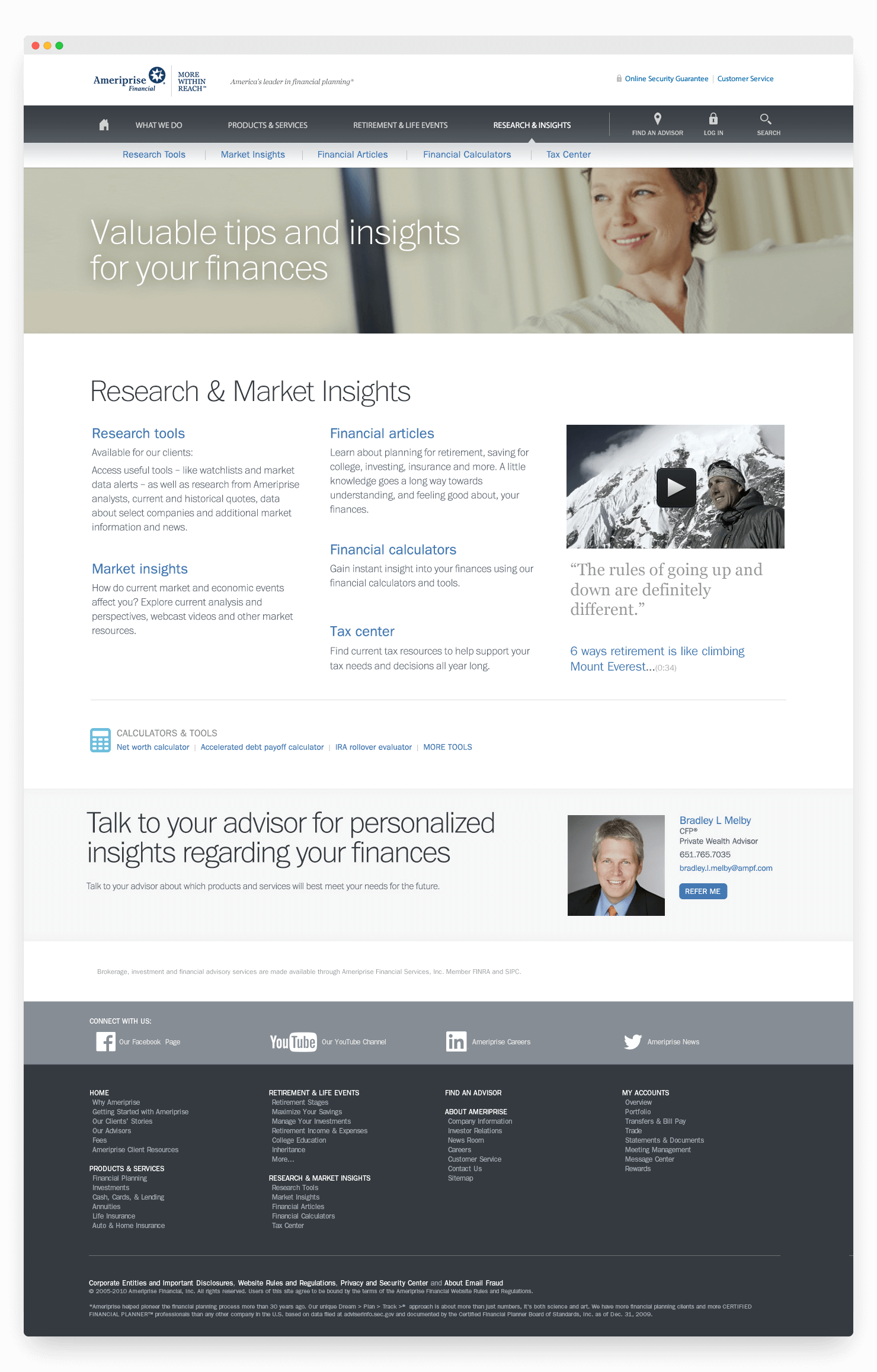 Ameriprise Financial Redesign