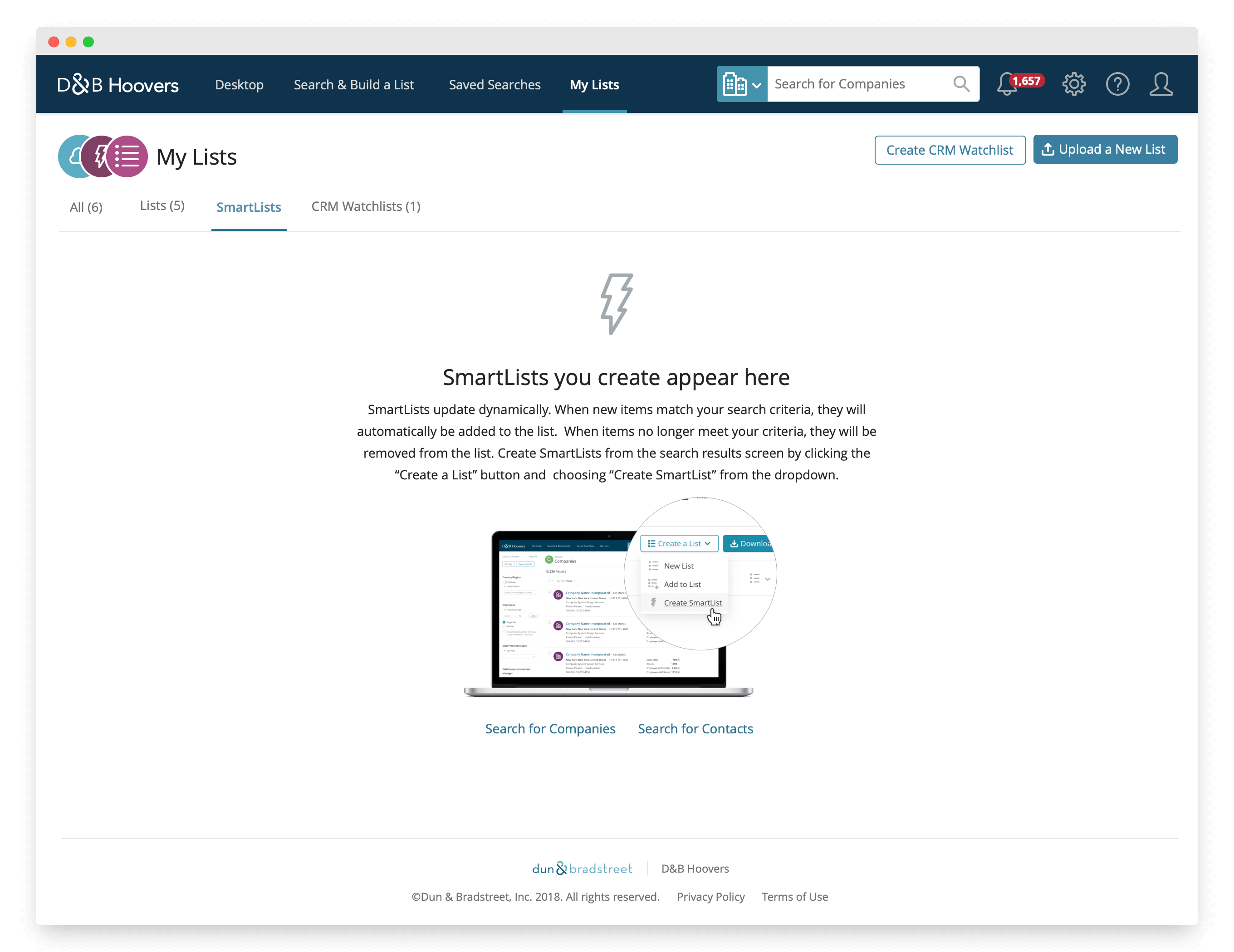 D&B Hoovers Redesign