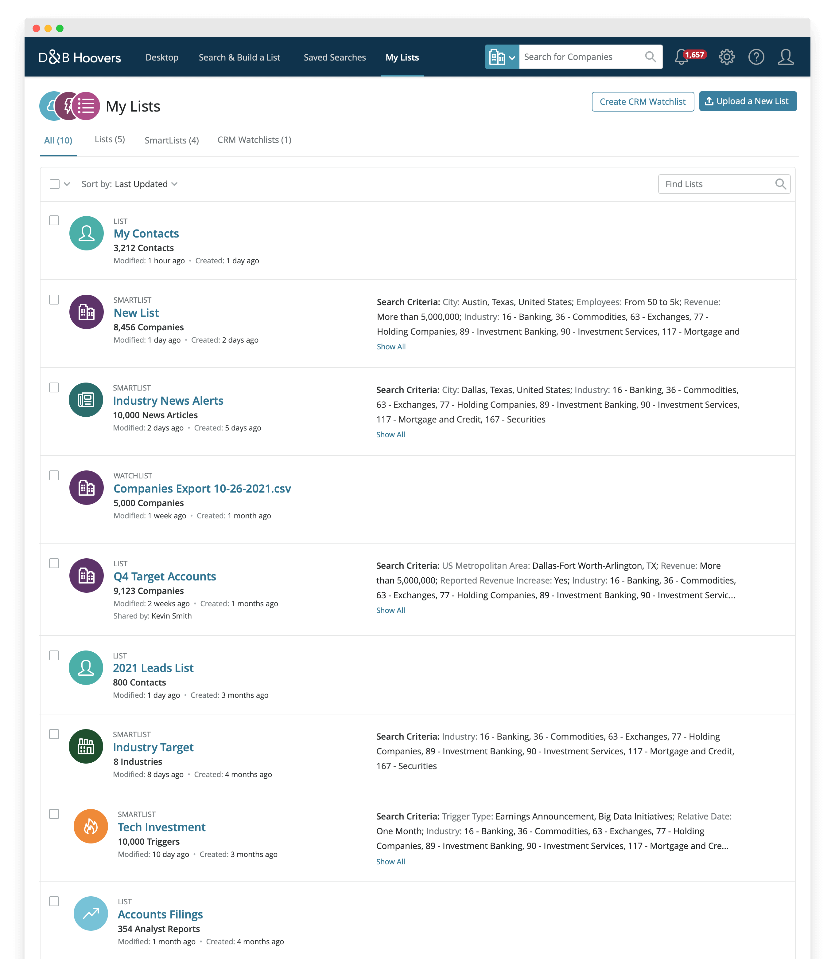 D&B Hoovers Redesign